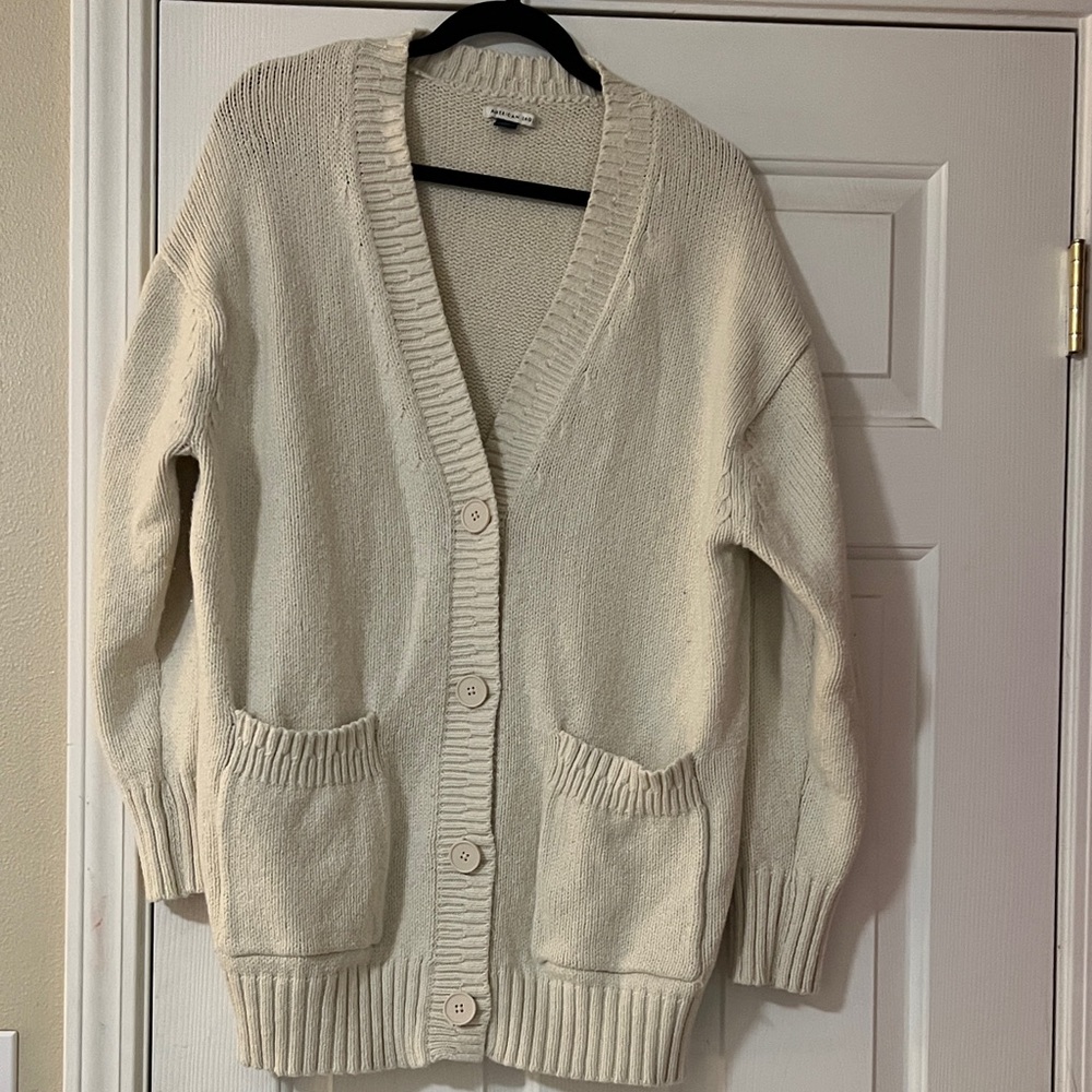 American Eagle Outfitters Off-White Cardigan Sweater